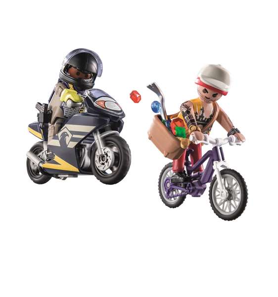 Playmobil Fuerzas Especiales y Ladrón City Action