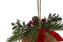 DKD Home Decor Bola Decoración Navidad Alpina Natural 8 x 12.5 x 16 cm (12 Unidades)