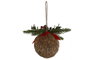 DKD Home Decor Bola Decoración Navidad Alpina Natural 8 x 12.5 x 16 cm (12 Unidades)