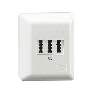 Rutenbeck TAE 3x6 NFN Ap socket-outlet blanco Rutenbeck TAE 3x6 NFN Ap socket-outlet blanco