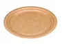Blanca Plato Carton Biodegradable Marron 22 cm Paquete 50 Unidades