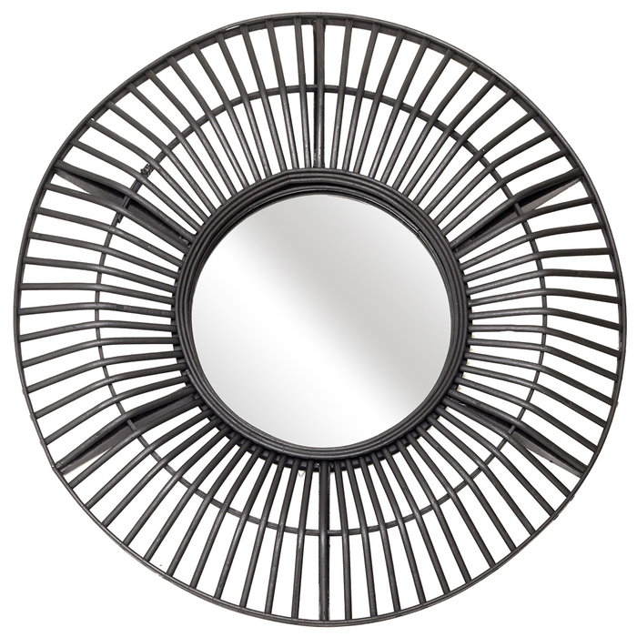 Home Deco Factory Espejo de Pared Negro Sauvage, Diseño Moderno, Diámetro 70 cm (71x4,5 cm) Home Deco Factory Espejo de Pared Negro Sauvage, Diseño Moderno, Diámetro 70 cm (71x4,5 cm)