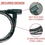 Master Lock 8115EURDPS Candado de Cable con Llave de Acero - Negro
