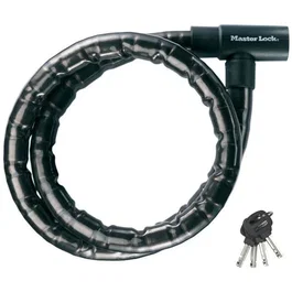 Master Lock 8115EURDPS Candado de Cable con Llave de Acero - Negro