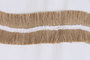 DKD Home Decor Nature23 Cortina Algodón Yute Poliéster Blanco Natural 260 x 260 x 140 cm