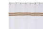 DKD Home Decor Nature23 Cortina Algodón Yute Poliéster Blanco Natural 260 x 260 x 140 cm