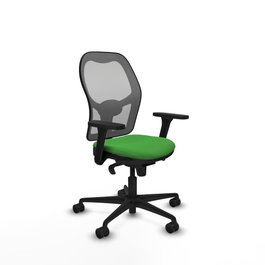 PIQUERAS Y CRESPO Silla de oficina Jorquera con mecanismo Sincro, Verde y Gris