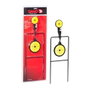 Gamo Diana de Tiro al Blanco Rotativa de Metal Amarilla, Dos Blancos Móviles de Diferente Tamaño, Altura 45 cm