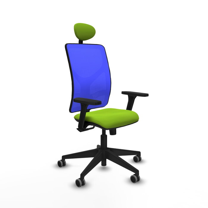 PIQUERAS Y CRESPO Silla de oficina Motilla con mecanismo Sincro, Pistacho y Azul PIQUERAS Y CRESPO Silla de oficina Motilla con mecanismo Sincro, Pistacho y Azul