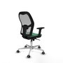 PIQUERAS Y CRESPO Silla de oficina Jorquera Verde Esmeralda y Gris