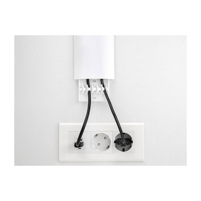 DeLOCK Canaleta para cables autoadhesiva 85 x 10 mm, 300 mm, 2 unidades, Blanco DeLOCK Canaleta para cables autoadhesiva 85 x 10 mm, 300 mm, 2 unidades, Blanco