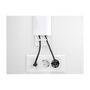 DeLOCK Canaleta para cables autoadhesiva 85 x 10 mm, 300 mm, 2 unidades, Blanco