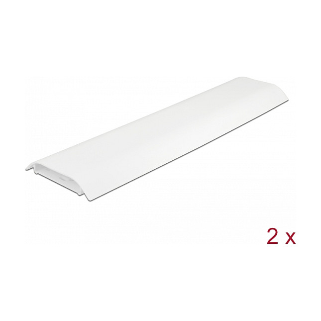 DeLOCK Canaleta para cables autoadhesiva 85 x 10 mm, 300 mm, 2 unidades, Blanco DeLOCK Canaleta para cables autoadhesiva 85 x 10 mm, 300 mm, 2 unidades, Blanco