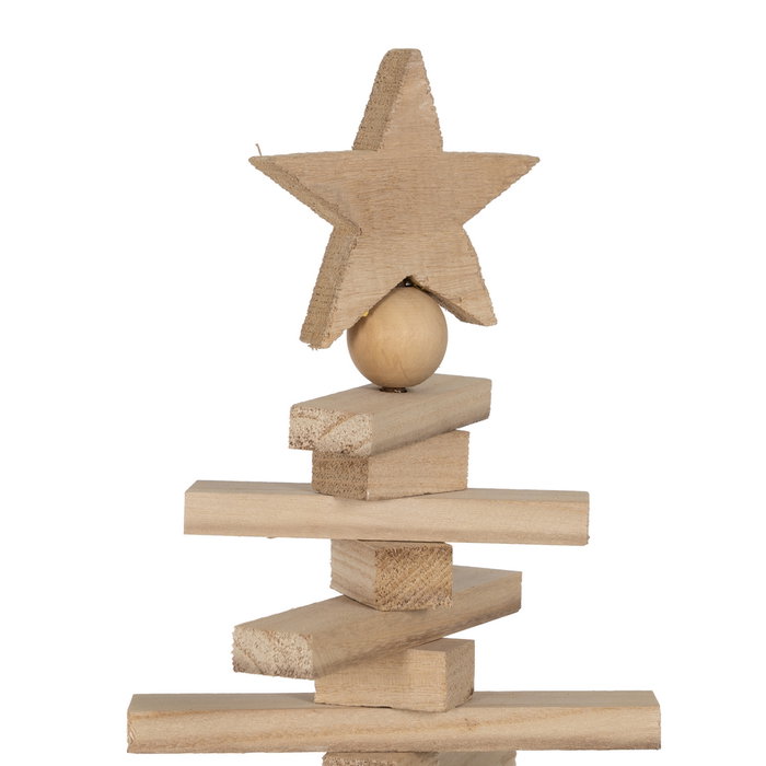 Figura Árbol Natural Madera Paulonia 42 X 12 X 82 cm