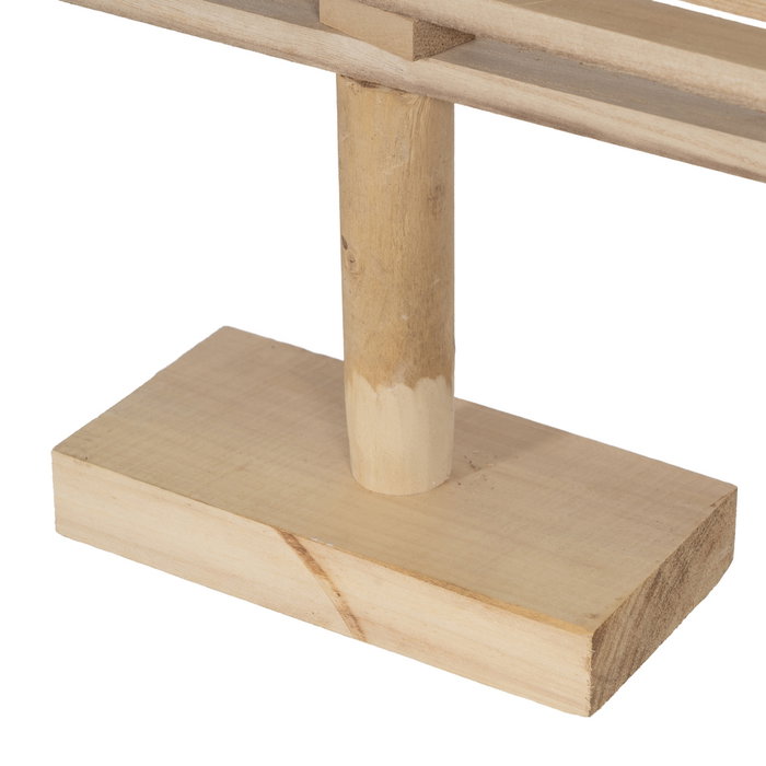 Figura Árbol Natural Madera Paulonia 42 X 12 X 82 cm