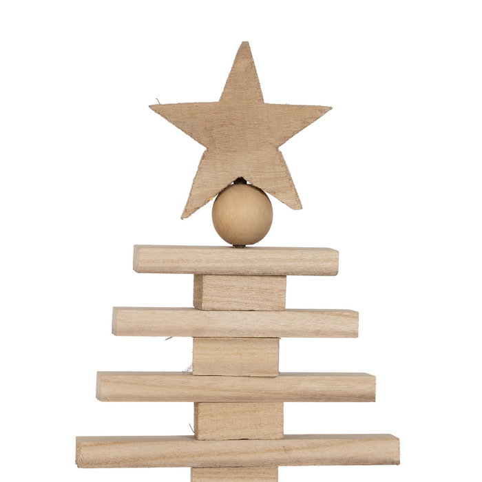 Figura Árbol Natural Madera Paulonia 42 X 12 X 82 cm