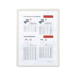 Durable Fundas Clasificadores Sherpa A4 Transparentes Marco Gris