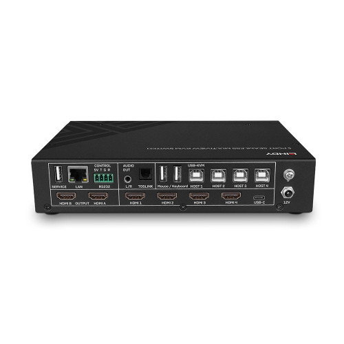 LINDY 32330 KVM Switch 5 Puertos 4K Ultra HD HDMI y USB Tipo C Negro LINDY 32330 KVM Switch 5 Puertos 4K Ultra HD HDMI y USB Tipo C Negro