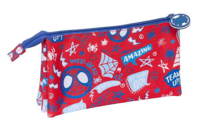 Portatodo Spider-Man Rescue Azul Rojo 22 x 12 x 3 cm Portatodo Spider-Man Rescue Azul Rojo 22 x 12 x 3 cm