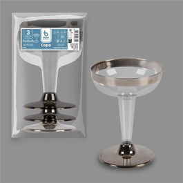 Best Products Copa baja reutilizable 100cc, 3 uds, Plástico