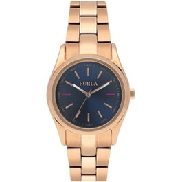 Furla R4253101501 con caja y correa rosada y esfera azul