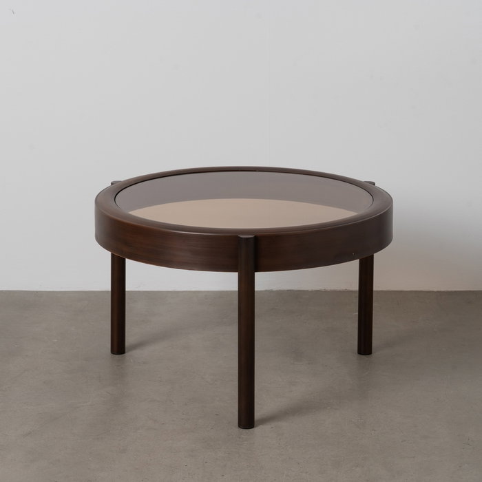 Mesa Centro Marrón Oscuro 75 X 75 X 46 cm