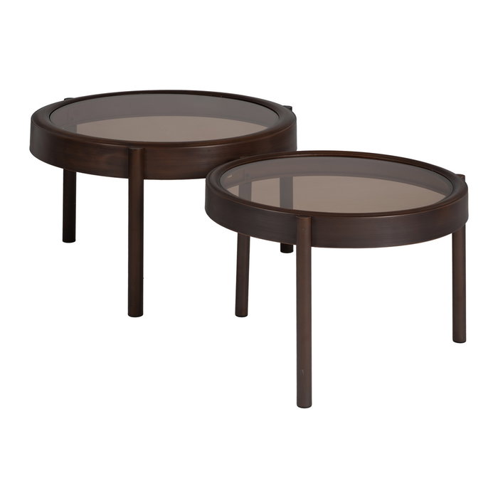 Mesa Centro Marrón Oscuro 75 X 75 X 46 cm