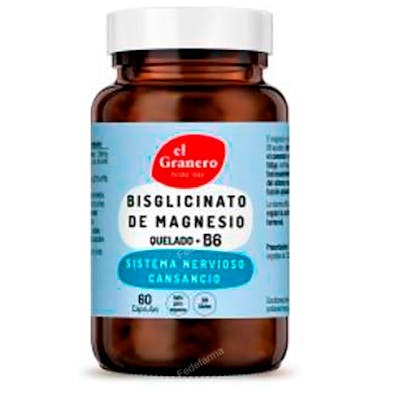 EL GRANERO Bisglicinato de Magnesio + B6 730 mg 60 cápsulas