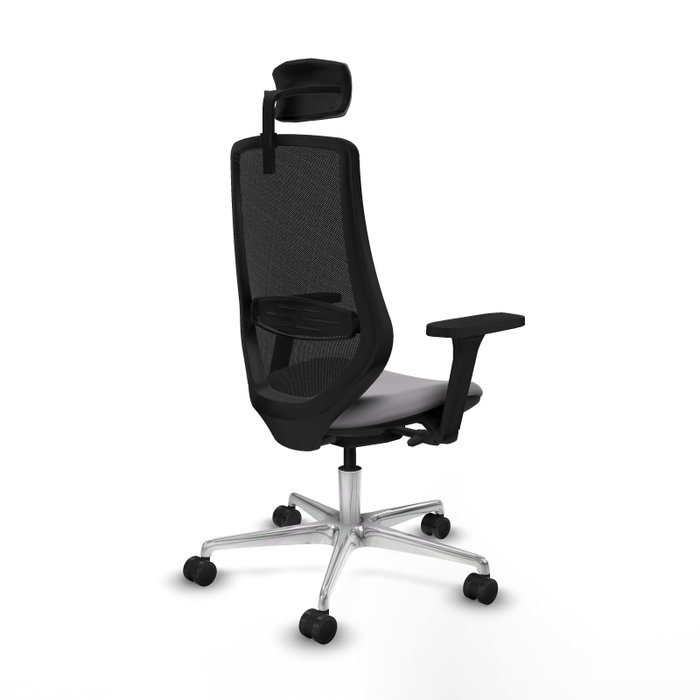 PIQUERAS Y CRESPO Silla de oficina Mardos con mecanismo Sincro/Traslack Gris y Negro