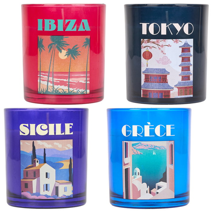 Home Deco Factory Vela Perfumada Viaje H.9 cm