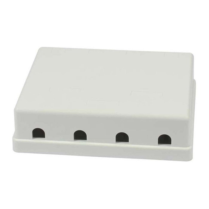 Synergy21 S216342 Patch Panel para 4 módulos TP, sobreponer, Gris