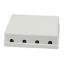 Synergy21 S216342 Patch Panel para 4 módulos TP, sobreponer, Gris