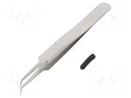 LINDSTRÖM Pinza acodada de 110 mm para trabajos de precisión