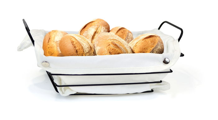 My Bar Panera Metal Blanca Rectangular 29 cm x 20 cm (12 Unidades)