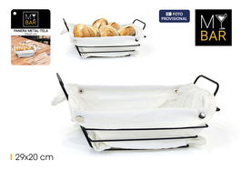My Bar Panera Metal Blanca Rectangular 29 cm x 20 cm (12 Unidades)