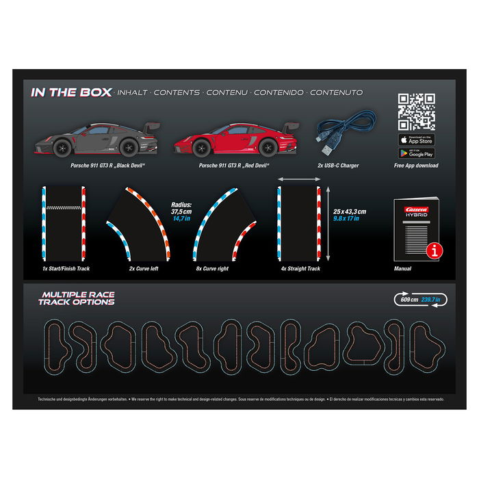 Carrera 50050002 Hybrid Racing Sets Devil Drivers - Set de pistas y vehículos de carreras para mayores de 12 años