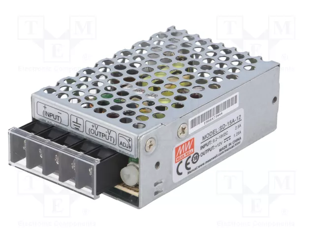 MEAN WELL SD-15A-12 Convertidor DC/DC 15W 12VDC