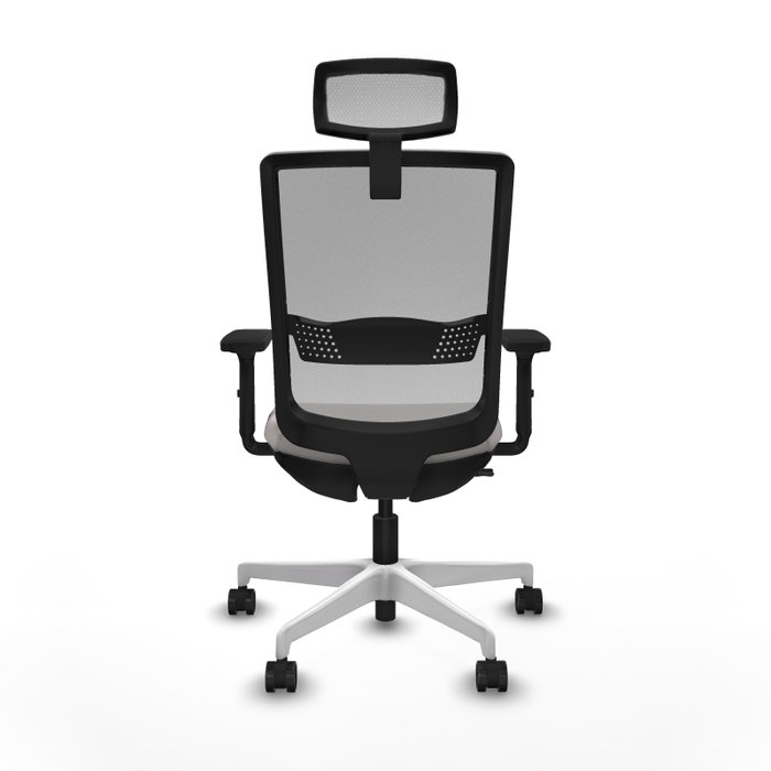 PIQUERAS Y CRESPO Silla de oficina Haches Sincro/Traslack Blanco/Gris