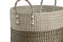 DKD Home Decor Set de 2 Cestas Seagrass TAMKY Blanco