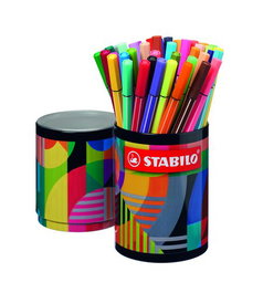 STABILO PEN 68 ARTY LINE Set de 45 Rotuladores de Fibra en Lata Metálica