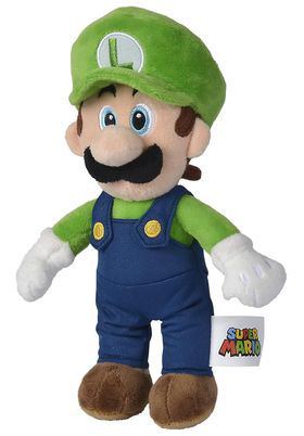 Simba Peluche Luigi de Super Mario Nintendo Oficial, 20 cm, personaje videojuego, fabricado por Simba Toys