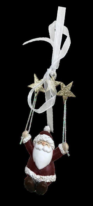 DKD Home Decor Figura Navidad Tradicional Resina Santa 4 x 13.5 x 6.5 cm (6 Unidades)