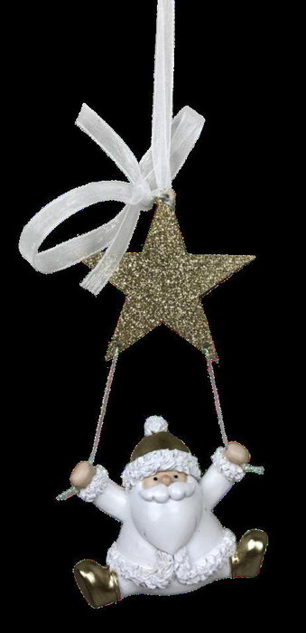 DKD Home Decor Figura Navidad Tradicional Resina Santa 4 x 13.5 x 6.5 cm (6 Unidades)