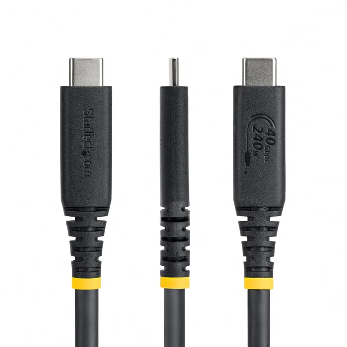 StarTech Cable USB4 USB-C de 1 m, 40 Gbps, 240 W, 8K/60Hz, Negro