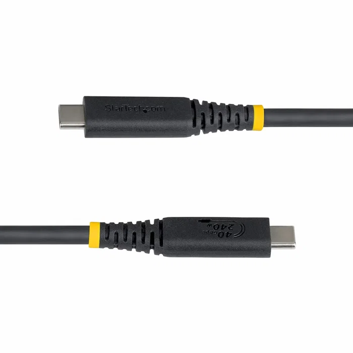 StarTech Cable USB4 USB-C de 1 m, 40 Gbps, 240 W, 8K/60Hz, Negro