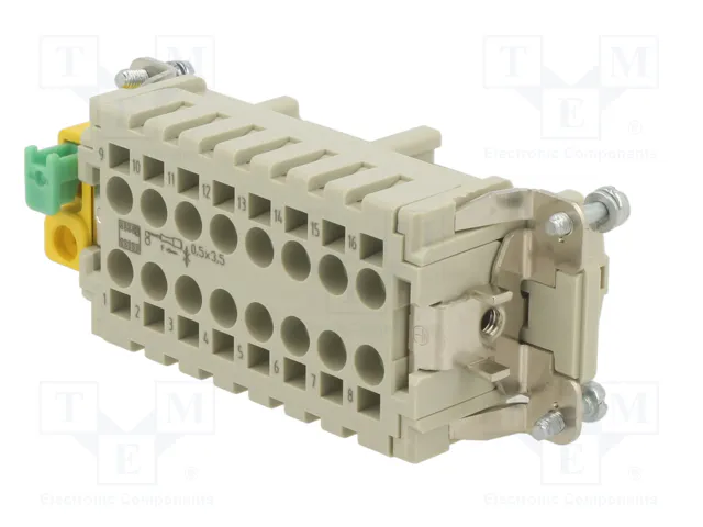 HARTING Han ES 16B PE-CC Female Plantilla de Contacto Hembra HARTING Han ES 16B PE-CC Female Plantilla de Contacto Hembra