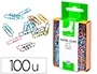 Q-connect Clips 28 mm caja 100 unidades colores surtidos