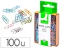 Q-connect Clips 28 mm caja 100 unidades colores surtidos