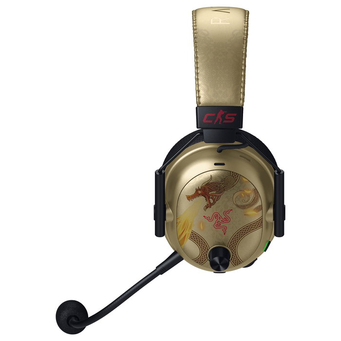 Razer BlackShark V3 Pro Counter-Strike 2 Edition - Auriculares Gaming Inalámbricos y Alámbricos, Circumaural, Frecuencia 12 - 28000 Hz, Micrófono Extraíble, Negro