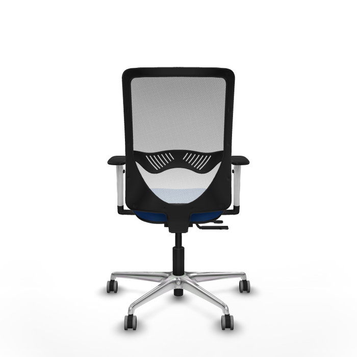 PIQUERAS Y CRESPO Silla de oficina Zulema con mecanismo Sincro/Traslack, Azul y Blanco PIQUERAS Y CRESPO Silla de oficina Zulema con mecanismo Sincro/Traslack, Azul y Blanco